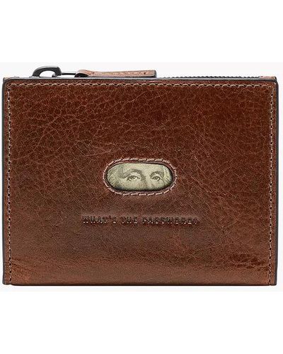 Fossil Andrew Card Zip Case Wallet - Brown