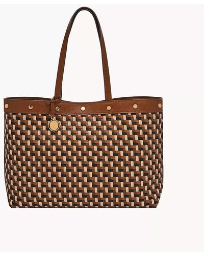 Fossil Jessie East West Tote - Brown