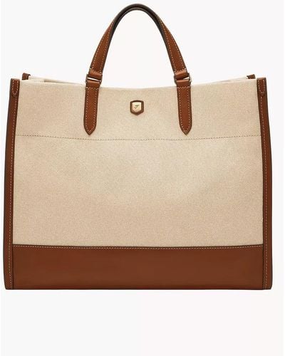 Fossil Gemma Large Tote - Natural