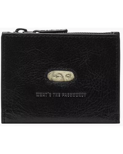 Fossil Andrew Card Zip Case Wallet - Black