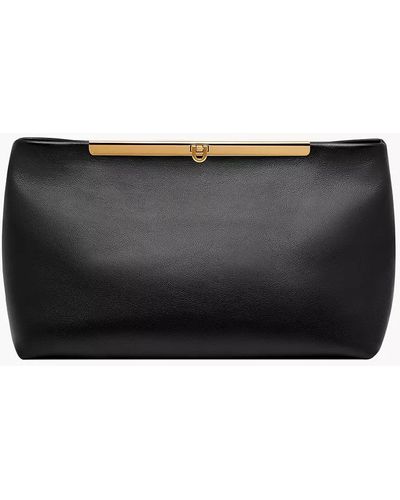 Fossil Penrose Large Pouch Clutch - Black