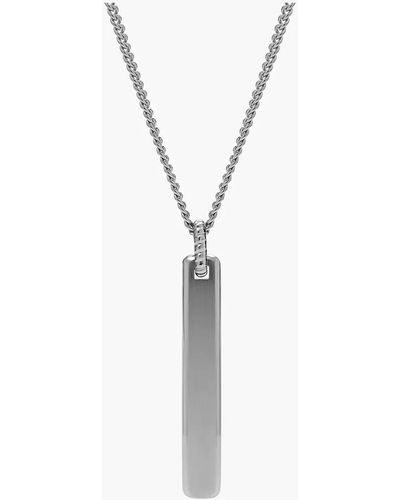 Fossil Stainless Steel Necklace - Metallic