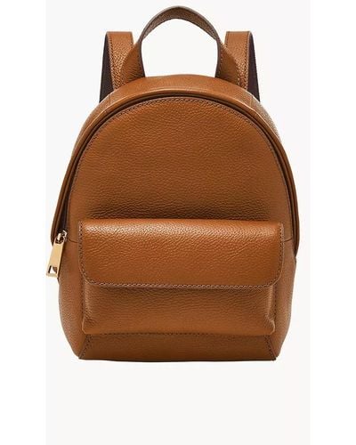 Fossil Blaire Leather Mini Backpack - Brown