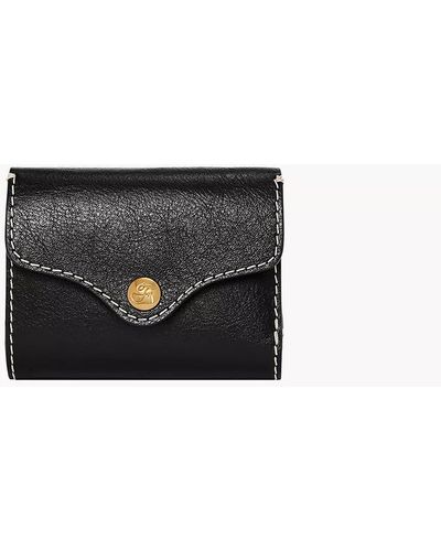 Fossil Heritage Leather Wallet Trifold - Black