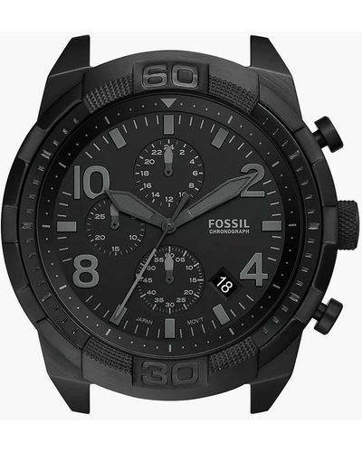 Fossil Bronson Chronograph Black Stainless Steel Watch Case