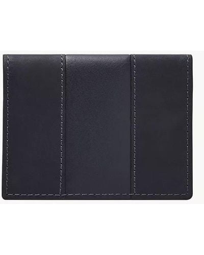 Fossil Everett Leather Bifold With Flip Id Wallet - Black