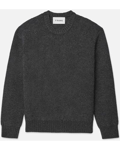 FRAME Wool Crewneck Sweater - Black