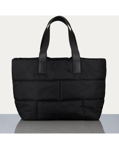 FRAME Nylon Quilted Plaque Tote - Black