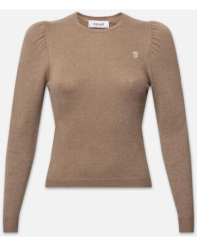 FRAME Lunar New Year Cash Shirred Sweater - Natural