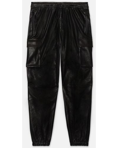 FRAME Cargo Leather Pant - Black