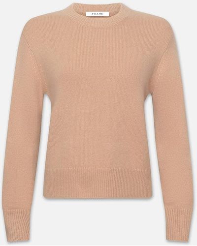 FRAME Cashmere Clean Crew - Pink