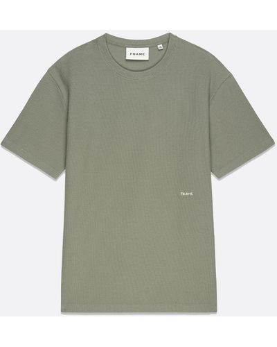 FRAME Jacquard Relaxed Tee - Green