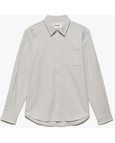 FRAME Brushed Cotton Shirt - White