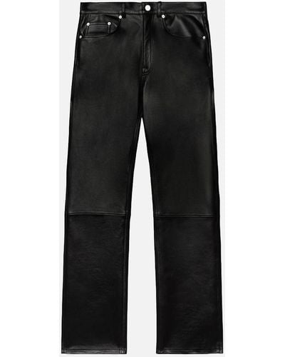 FRAME Ritz Leather Pant - Black