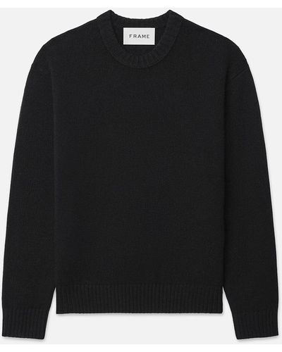 FRAME The Cashmere Crewneck Sweater - Black