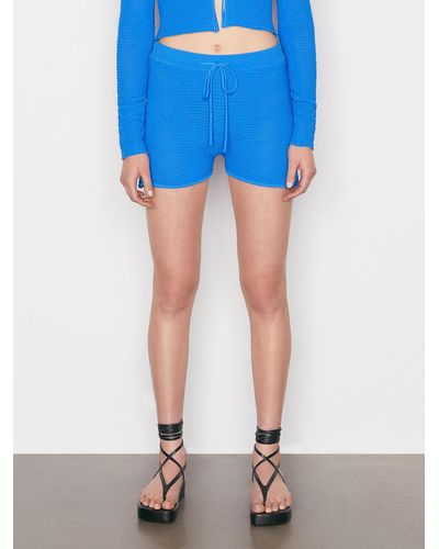 FRAME Crochet Shorts - Blue