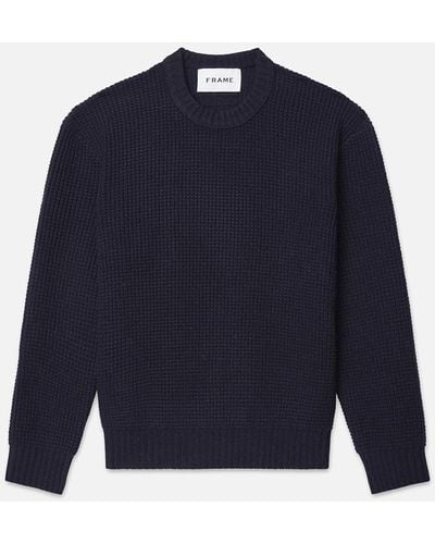 FRAME Wool Crewneck Sweater - Blue