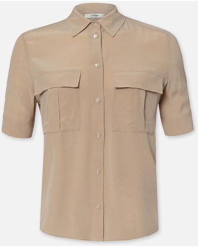 FRAME Patch Pocket Button Down - Natural