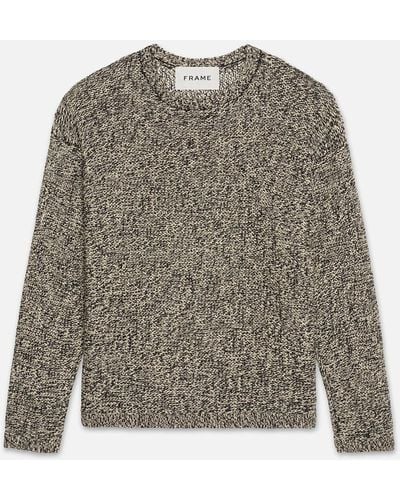 FRAME Linen Marl Sweater - Natural