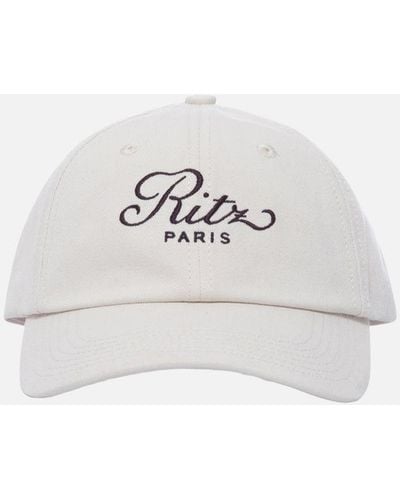 FRAME Ritz Cotton Hat - White