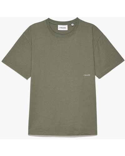 FRAME Relaxed Vintage Washed Tee - Green