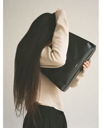 FRAME Ilona Two Textured Shoulder Bag - Black