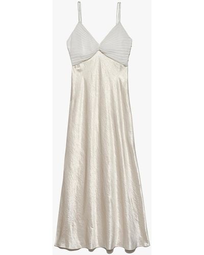 FRAME Pleated Cami Dress - White