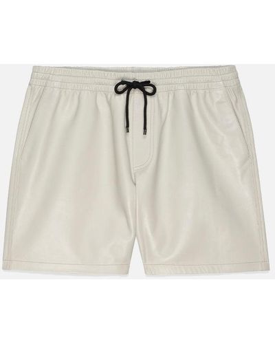 FRAME Leather Volley Short - Natural