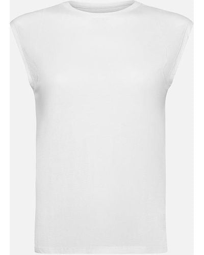 FRAME Le Mid Rise Muscle Tee - White