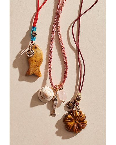 Free People Ride Along Braided Strand Necklace - Multicolour
