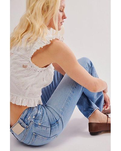 Citizens of Humanity Zurie Straight-leg Jeans At Free People In Carousel, Size: 27 - Blue