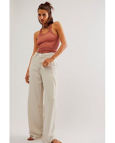 Free People We The Free Old West Slouchy Jeans - Multicolor