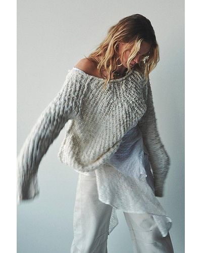 Free People In A Swirl Pullover - White