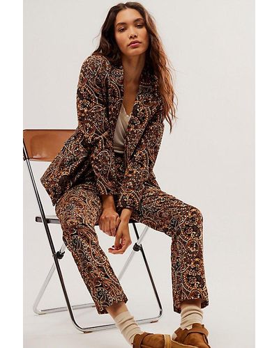 Free People Driftwood Relaxed Stella Suit - Brown