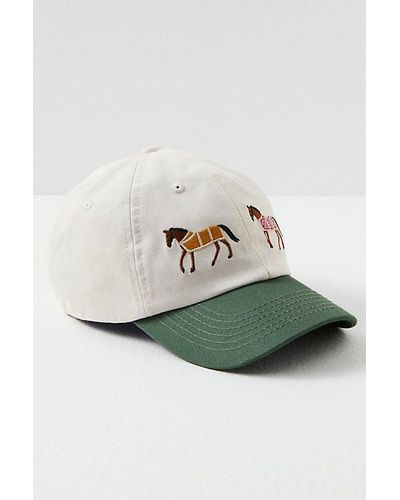Profound Horse Pair Baseball Cap - Green