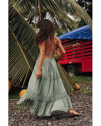 Free People Taking Sides Maxi - Green