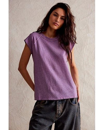 Free People We The Free Riley Tee - Purple