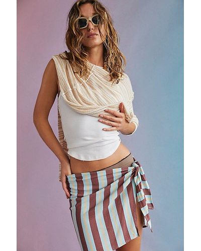 Free People Off Shore Sarong - Blue