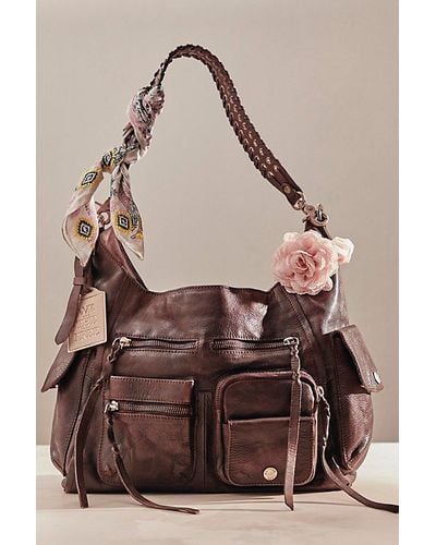 Free People We The Free Ledger Leather Bag - Brown