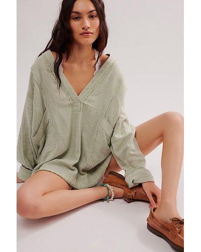 Free People By The Shore Shirt - Green