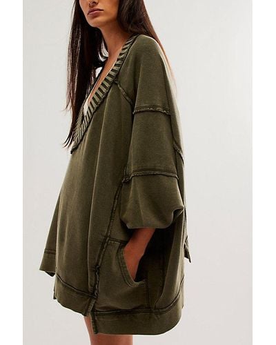 Free People Wait For You Pullover - Green