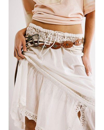 Free People Lost In Paradise Wrap Belt - Natural