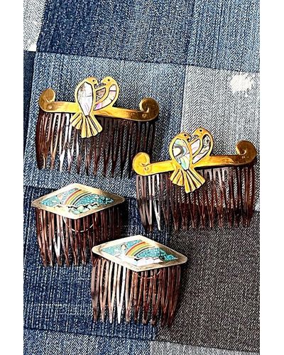 Free People Vintage Single Hair Comb Selected - Gray