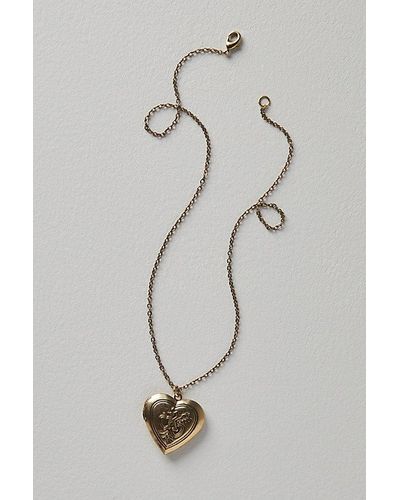 Free People Monogram Necklace At In K - Multicolor