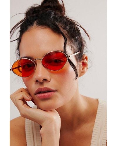 Free People Spaced Out Sunnies - Orange