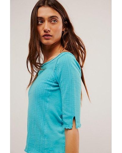 Free People We The Free Sweet And Salty Tee - Blue