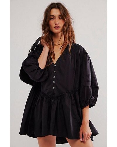 Free People Wrapped In Love Tunic - Black
