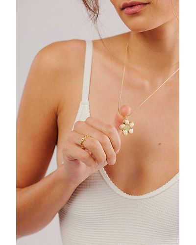 Free People Estella Bloom Necklace - Metallic