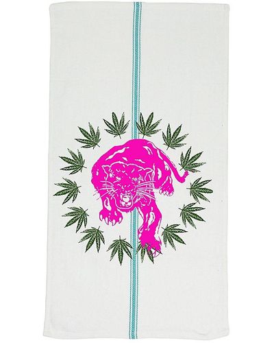 Free People So Lucky Fish Pink Panther Tea Towel