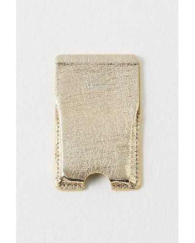 Free People Sonix Magnetic Wallet At In Platinum - Natural